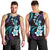 Hawaii Plumeria Men Tank Top Amethyst Gradient Polynesian Pattern