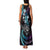 Hawaii Shaka Sign Family Matching Tank Maxi Dress and Hawaiian Shirt Fantastic Frangipani Amethyst Gradient