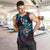 Hawaii Shaka Sign Men Tank Top Fantastic Frangipani Amethyst Gradient