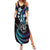 Hawaii Shaka Sign Summer Maxi Dress Fantastic Frangipani Amethyst Gradient