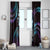 Hawaii Shaka Sign Window Curtain Fantastic Frangipani Amethyst Gradient