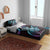 Hawaiian Ukulele Bedding Set Amethyst Gradient Fantastic Plumeria