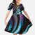 Hawaiian Ukulele Family Matching Mermaid Dress and Hawaiian Shirt Amethyst Gradient Fantastic Plumeria