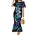 Hawaiian Ukulele Family Matching Mermaid Dress and Hawaiian Shirt Amethyst Gradient Fantastic Plumeria