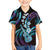 Hawaiian Ukulele Family Matching Tank Maxi Dress and Hawaiian Shirt Amethyst Gradient Fantastic Plumeria