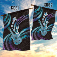 Hawaiian Ukulele Garden Flag Amethyst Gradient Fantastic Plumeria
