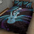 Hawaiian Ukulele Quilt Bed Set Amethyst Gradient Fantastic Plumeria