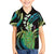 Hawaii King Kamehameha Hawaiian Shirt Fantastic Plumeria Chartreuse Cyan