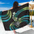 Hawaii Shaka Sign Sarong Fantastic Frangipani Chartreuse Cyan