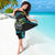 Hawaii Shaka Sign Sarong Fantastic Frangipani Chartreuse Cyan