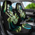 Hawaiian Ukulele Car Seat Cover Chartreuse Cyan Fantastic Plumeria