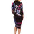 Hawaii Map Kanaka Maoli Family Matching Long Sleeve Bodycon Dress and Hawaiian Shirt Fantastic Frangipani Sweet Dream