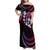 Hawaii Map Kanaka Maoli Family Matching Off Shoulder Maxi Dress and Hawaiian Shirt Fantastic Frangipani Sweet Dream
