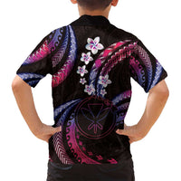 Hawaii Map Kanaka Maoli Family Matching Off Shoulder Short Dress and Hawaiian Shirt Fantastic Frangipani Sweet Dream LT01 - Polynesian Pride