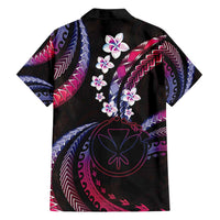 Hawaii Map Kanaka Maoli Family Matching Off Shoulder Short Dress and Hawaiian Shirt Fantastic Frangipani Sweet Dream LT01 - Polynesian Pride