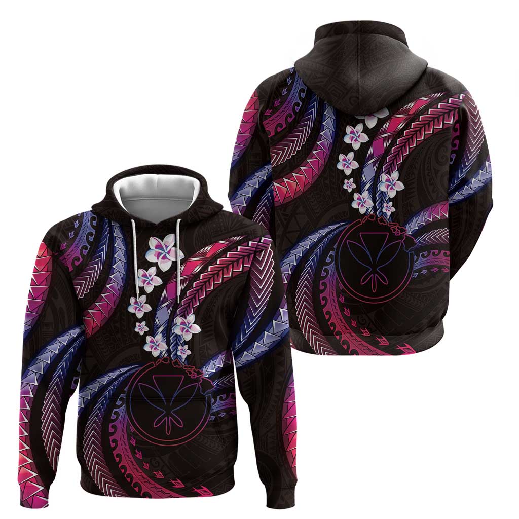 Hawaii Map Kanaka Maoli Hoodie Fantastic Frangipani Sweet Dream