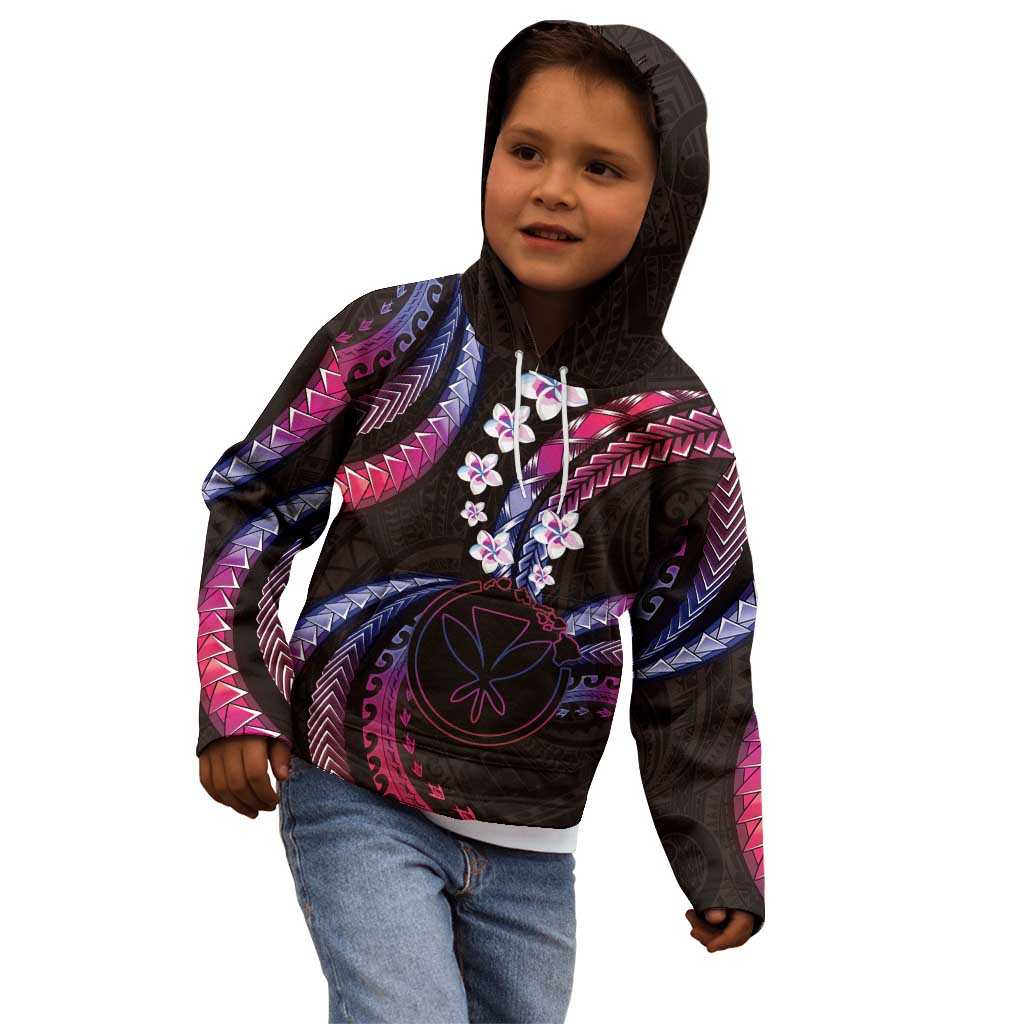 Hawaii Map Kanaka Maoli Kid Hoodie Fantastic Frangipani Sweet Dream