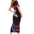 Hawaii Map Kanaka Maoli Short Sleeve Bodycon Dress Fantastic Frangipani Sweet Dream
