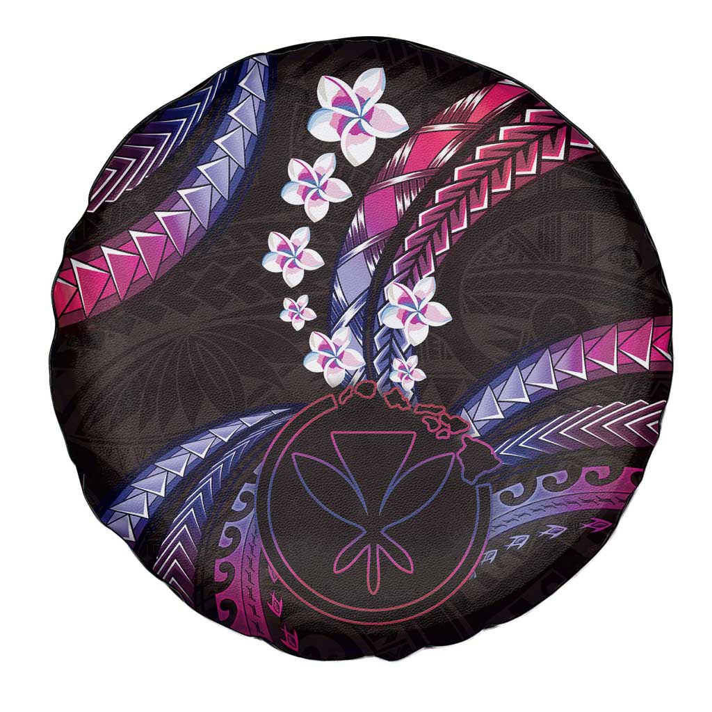 Hawaii Map Kanaka Maoli Spare Tire Cover Fantastic Frangipani Sweet Dream