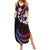 Hawaii Map Kanaka Maoli Summer Maxi Dress Fantastic Frangipani Sweet Dream