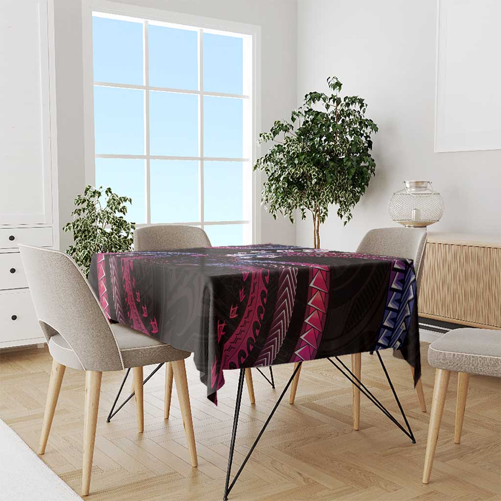 Hawaii Map Kanaka Maoli Tablecloth Fantastic Frangipani Sweet Dream