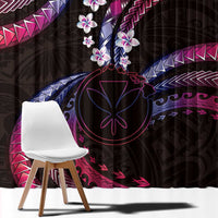 Hawaii Map Kanaka Maoli Window Curtain Fantastic Frangipani Sweet Dream