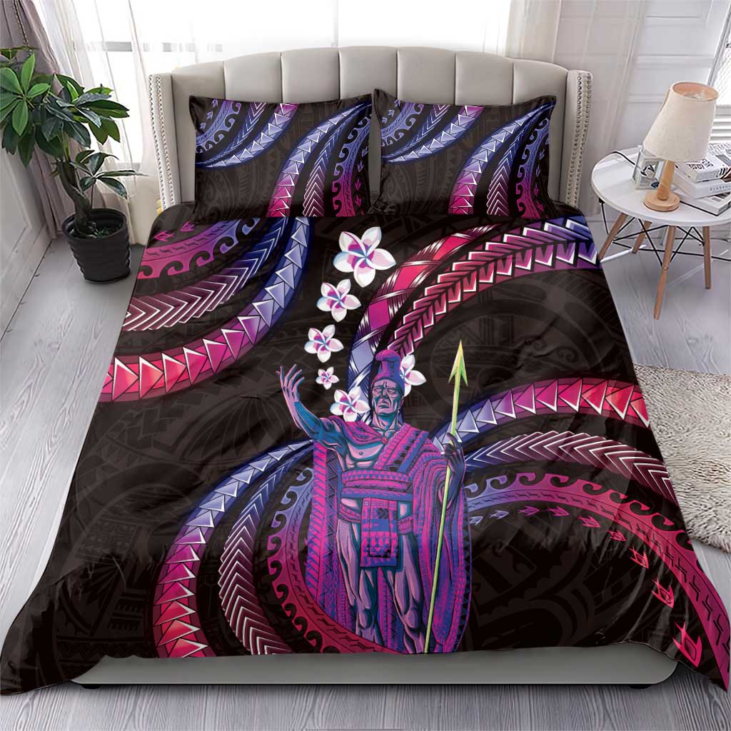 Hawaii King Kamehameha Bedding Set Fantastic Plumeria Sweet Vibes