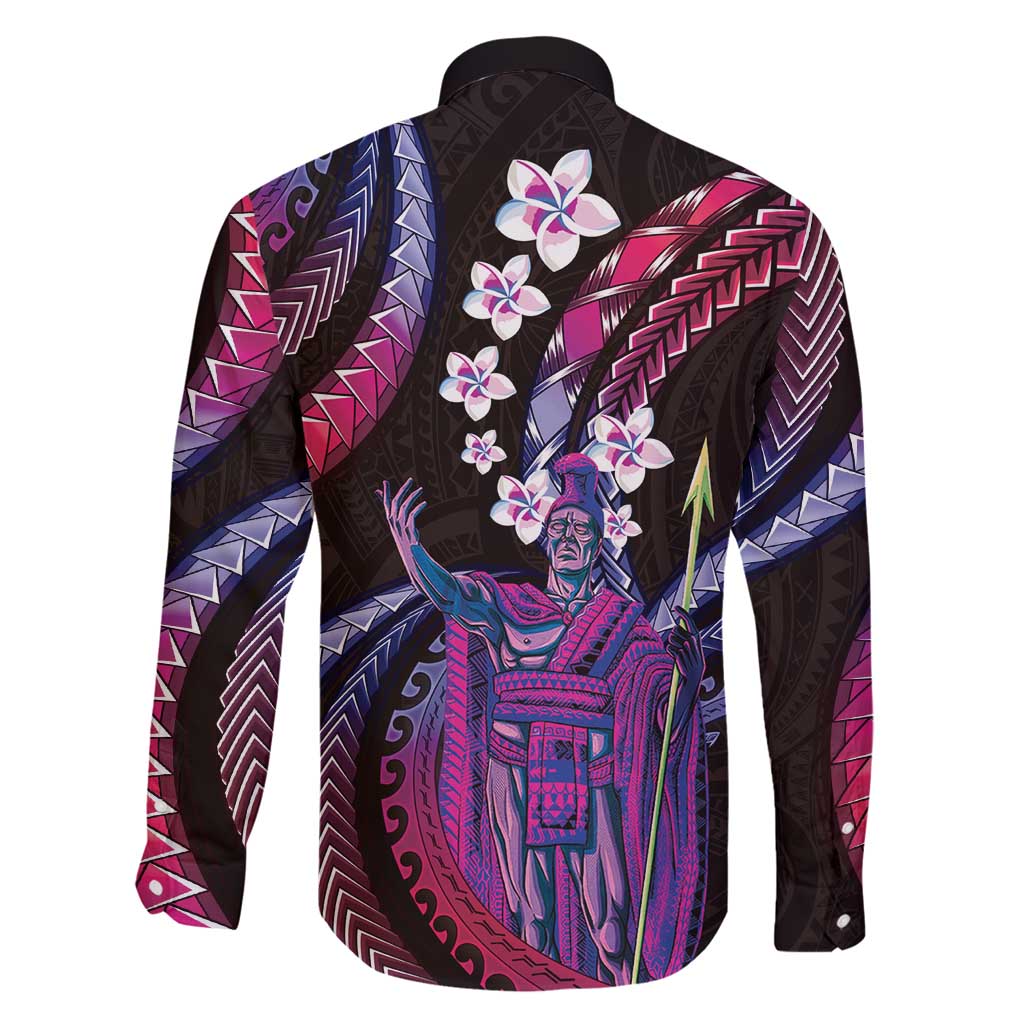 Hawaii King Kamehameha Family Matching Summer Maxi Dress and Hawaiian Shirt Fantastic Plumeria Sweet Vibes LT01 - Polynesian Pride