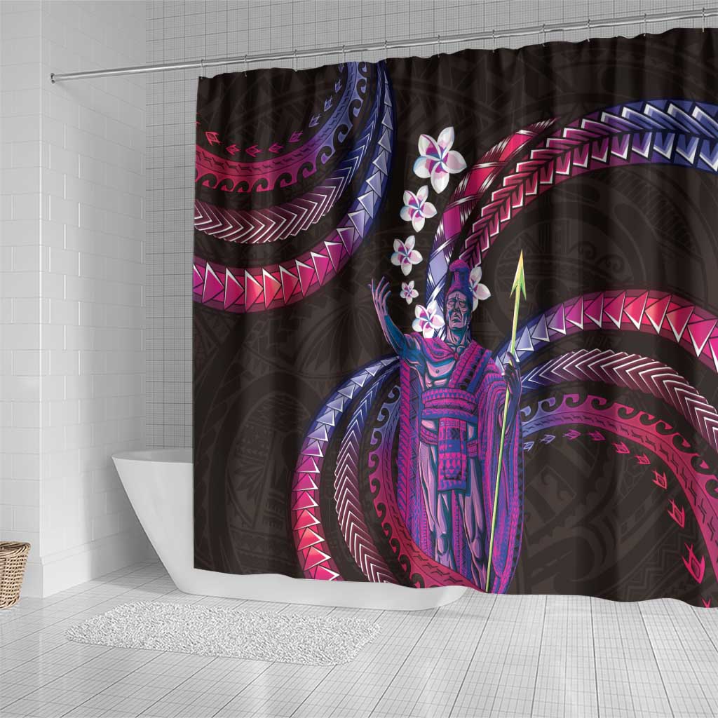Hawaii King Kamehameha Shower Curtain Fantastic Plumeria Sweet Vibes