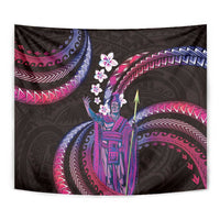 Hawaii King Kamehameha Tapestry Fantastic Plumeria Sweet Vibes