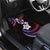 Hawaii Plumeria Car Mats Sweet Gradient Polynesian Pattern