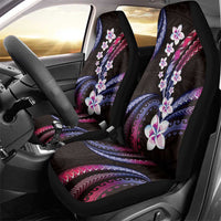 Hawaii Plumeria Car Seat Cover Sweet Gradient Polynesian Pattern