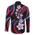 Hawaii Plumeria Family Matching Short Sleeve Bodycon Dress and Hawaiian Shirt Sweet Gradient Polynesian Pattern