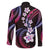 Hawaii Plumeria Family Matching Tank Maxi Dress and Hawaiian Shirt Sweet Gradient Polynesian Pattern