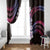 Hawaii Plumeria Window Curtain Sweet Gradient Polynesian Pattern