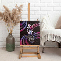 Hawaii Shaka Sign Canvas Wall Art Fantastic Frangipani Sweet Vibes