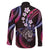 Hawaii Shaka Sign Family Matching Long Sleeve Bodycon Dress and Hawaiian Shirt Fantastic Frangipani Sweet Vibes