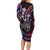 Hawaii Shaka Sign Family Matching Long Sleeve Bodycon Dress and Hawaiian Shirt Fantastic Frangipani Sweet Vibes