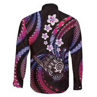 Hawaii Shaka Sign Family Matching Off Shoulder Maxi Dress and Hawaiian Shirt Fantastic Frangipani Sweet Vibes LT01 - Polynesian Pride