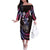Hawaii Shaka Sign Off The Shoulder Long Sleeve Dress Fantastic Frangipani Sweet Vibes