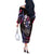 Hawaii Shaka Sign Off The Shoulder Long Sleeve Dress Fantastic Frangipani Sweet Vibes