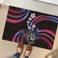 Hawaii Shaka Sign Rubber Doormat Fantastic Frangipani Sweet Vibes