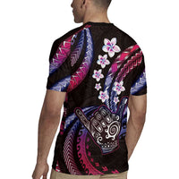 Hawaii Shaka Sign Rugby Jersey Fantastic Frangipani Sweet Vibes