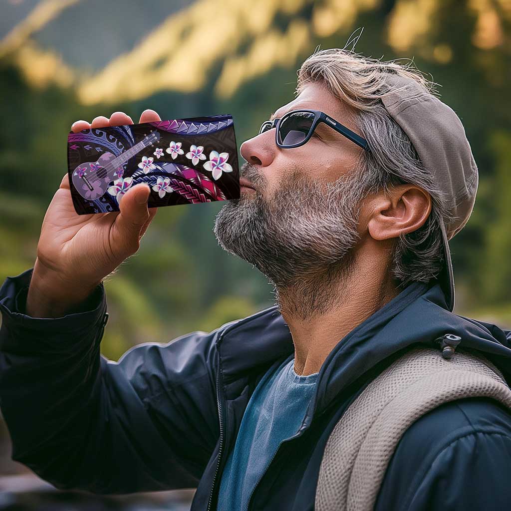 Hawaiian Ukulele 4 in 1 Can Cooler Tumbler Sweet Dream Fantastic Plumeria