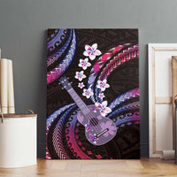 Hawaiian Ukulele Canvas Wall Art Sweet Dream Fantastic Plumeria