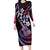 Hawaiian Ukulele Family Matching Long Sleeve Bodycon Dress and Hawaiian Shirt Sweet Dream Fantastic Plumeria