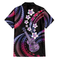 Hawaiian Ukulele Family Matching Off Shoulder Maxi Dress and Hawaiian Shirt Sweet Dream Fantastic Plumeria LT01 - Polynesian Pride
