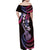 Hawaiian Ukulele Family Matching Off Shoulder Maxi Dress and Hawaiian Shirt Sweet Dream Fantastic Plumeria