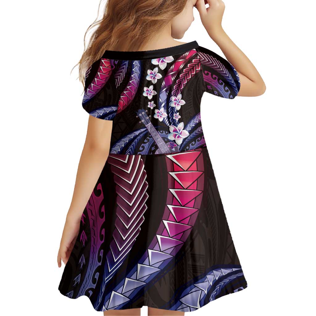Hawaiian Ukulele Family Matching Off Shoulder Short Dress and Hawaiian Shirt Sweet Dream Fantastic Plumeria LT01 - Polynesian Pride