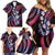 Hawaiian Ukulele Family Matching Off Shoulder Short Dress and Hawaiian Shirt Sweet Dream Fantastic Plumeria